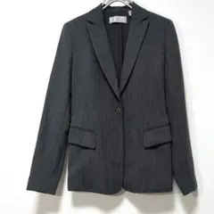 CITY DKNY テーラードJK 4 S相当 アメリカ製 グレー ヘリンボーン