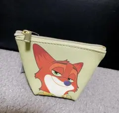 新品未使用　ディズニーストア　ズートピア　ニック　ミニポーチ