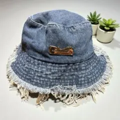 デニム フリンジ バケットハット
