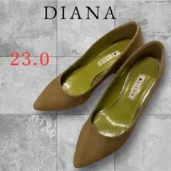 ❤️DIANAベージュ スエード ポインテッドトゥパンプス　23.0