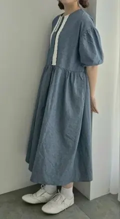 SM2 美品 web限定 胸元レースワンピース