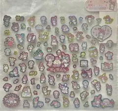 平成レトロ　マイメロディ 透明シール 100枚入り サンリオ