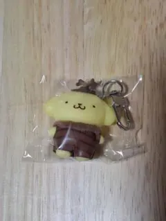 ポムポムプリン サンリオ ちびっとも　むしさんにへんしんしたよ★　キーホルダー