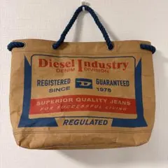 【個性派・レア】DIESEL ディーゼル ペーパー調 トートバッグ X09411のサムネイル