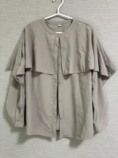 GU ケープカラーシャツ 長袖