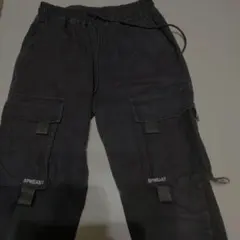 SPWEAST 黒 カーゴパンツ
