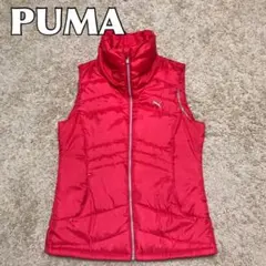 PUMA GOLF　ゴルフウェア　ナイロンベスト　蛍光ピンク　レディース　L
