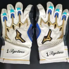 マ*貫様 阪神タイガース 糸原健斗選手 使用品 バッティング手袋 MIZUNO