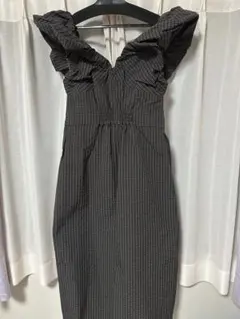 ヤマダヤ　オフショルダーワンピース　ダークブラウン　ETHR 9号