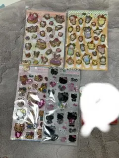 サンリオ　キラキララインストーンシール　5枚セット