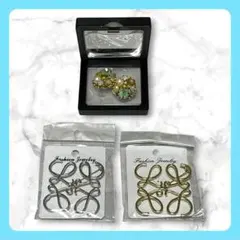 【新品】レディース ピアス 両耳 金属アレルギー対応 ブローチ2点おまけ付き