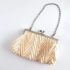 パーティ　クラッチバッグ　ハンドバッグ　がま口