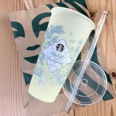 スターバックス　ミステリーカラーチェンジングリユーザブルコールドカップ　イエロー