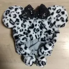 ディズニーリゾートヒョウ柄ファンキャップグレー新品、未使用