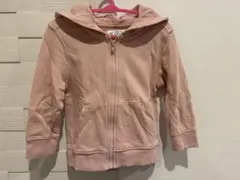 ピンク フード付き パーカー　アウター　95cm