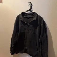 HUF huf ハーフジップ　パーカー ダークグレー