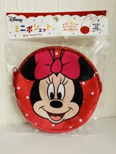 ミニーマウス　ミニポシェット　コインケース　ポーチ　ディズニー　ミニー　新品