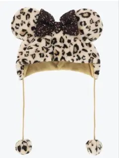 ディズニー ヒョウ柄 ファンキャップ ブラウン