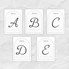 【テーブルナンバー】　ウェディング　結婚式　披露宴