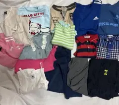男女キッズ服セット １5枚おまとめ　メゾピアノ　ミキハウスアナスイadidas