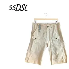 55DSL 【W28】 ハーフカーゴパンツ メンズ カジュアル ベージュ 古着のサムネイル