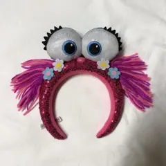 【美品】USJ キャラクターカチューシャ　セサミストリート　ピンク