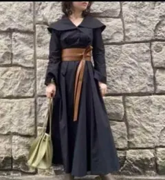 FRAY I.D フレイ アイディー ケープカラーシャツワンピ