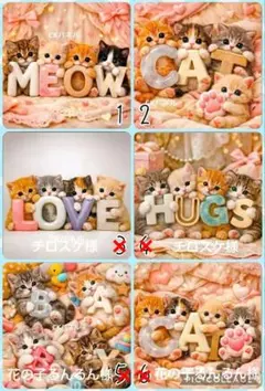 2/1♡ねこちゃん♡パネル♡ハンドメイド