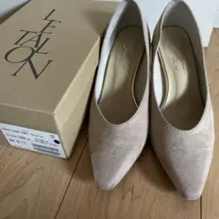 LE TALON ベージュ スエード パンプス 24.5cm