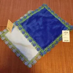 ★近沢レース★　シーズンタオルハンカチ　朝顔　2枚セット