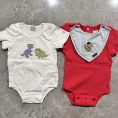 ベビー 80cm プティマイン ロンパース 恐竜 くま