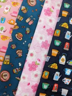 ★セール★ ハギレおまとめ　[約55cm×約25cm]　4点セット
