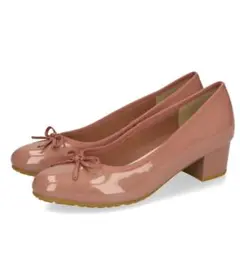 美品 ORiental TRaffic ラウンドトゥバレエレインパンプス