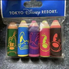 ディズニー クレヨン風 消しゴムセット 文房具 筆記用具 中古品 使用済み