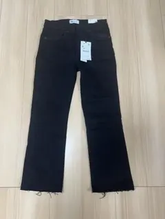 ZARA CROP FLARE ブラックデニム 36
