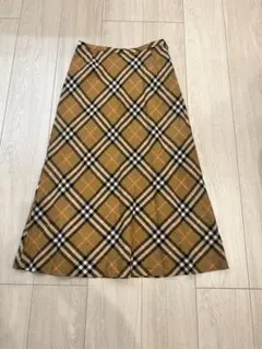 BURBERRY チェック柄 フレアスカート 7