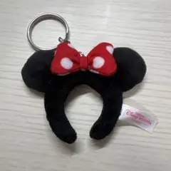 ミニーマウス 耳型キーホルダー