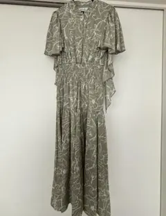 dazzlin バックリボンプリントワンピース