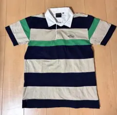 【古着】90sVANSポロシャツ ボーダー 半袖 Mサイズ スケーター swagのサムネイル