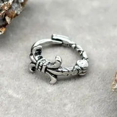 フープピアス メンズ シルバー リングピアス 新品 未使用 【PN521-6】