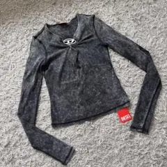 2024 完売品 DIESEL T-Respec-Ls oval D L Y2K