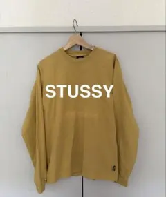STUSSY ロンT　Mサイズ　マスタード　イエロー