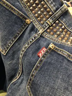 パンク女子ROCK女子必見！RNAバッグスタッズサルエルデニムスキニーデニムS！