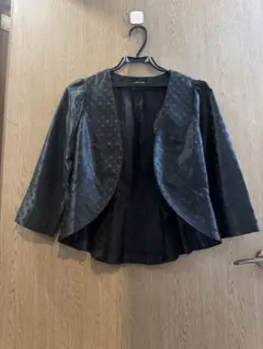 ブラック　水玉　ドット　ジャケット