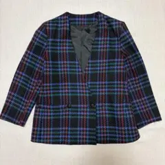 00‘s vintage チェック柄　テーラードジャケット　アーカイブ　y2k