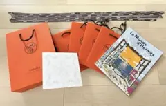 HERMES エルメス　ルモンド　ポストカード ショッパー　リボン付き　紙袋のサムネイル