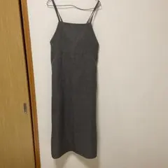 グレー ロングワンピース 秋冬　AfternoonTea アフタヌーンティー