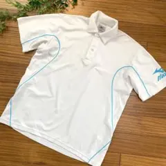Mizuno ミズノ　ポロシャツ ホワイト　テニス　ゴルフ　Mサイズのサムネイル