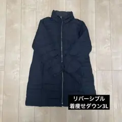 【美品】ダウンジャケット リバーシブル 3L 着痩せダウン
