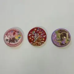 ディズニー刺繍缶バッジ　3点セット￼
